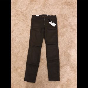 Zara Army Green Jeans W/ Unique Stitching on Side
